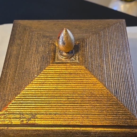 Gold and Brown Decorative Box - Picture 2 of 11
